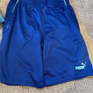 Puma Boy’s Blue Athletic Mesh Shorts